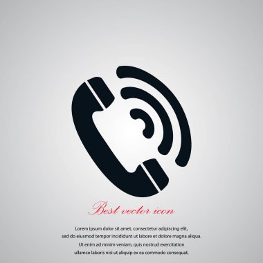 telefon alıcısı vektör simgesi