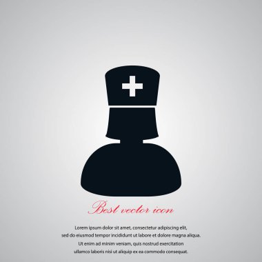 Hemşire simge vektör