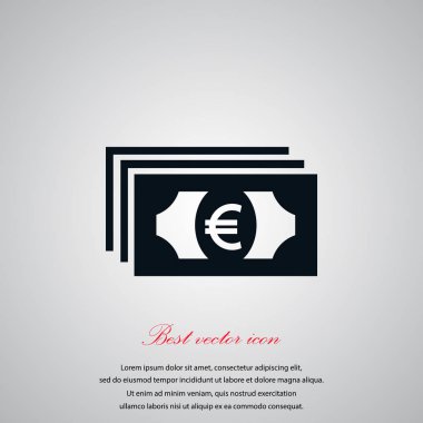 Euro vektör simgesi