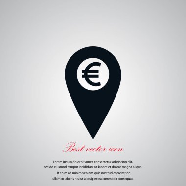 İşaret konum simgesini Euro simgesi