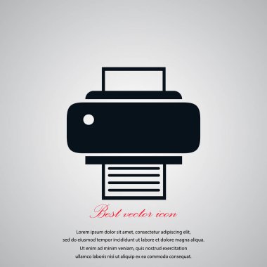 Yazıcı simgesi vektör