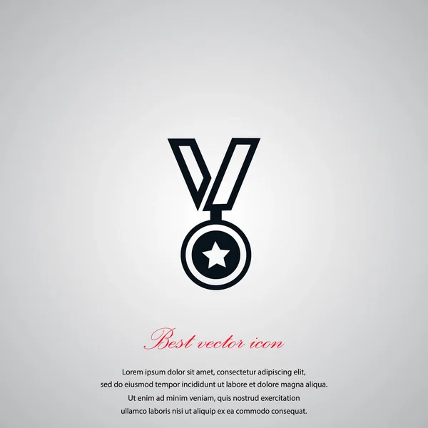 Medaille pictogram vector — Stockvector