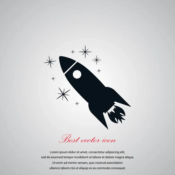 Rocket icon vector — Stock Vector