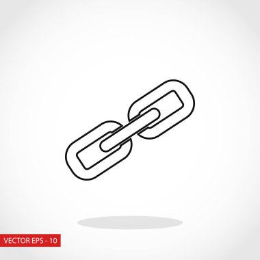 Zincir bağlantı simge vektör