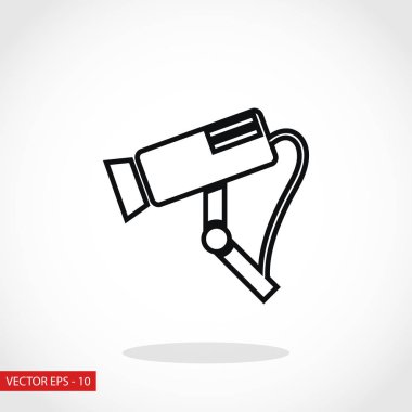 Gözetim kamerası vektör simgesi