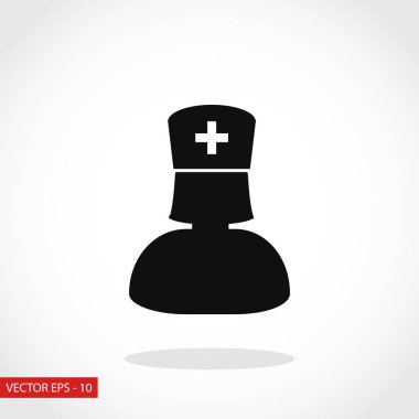 Hemşire simge vektör