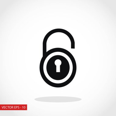 Kilit simge vektör