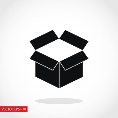 kutusu simgesi, vektör çizim