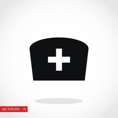 Düz hemşire simgesi