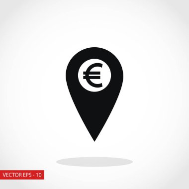 İşaret konum simgesini Euro simgesi