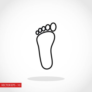 Ayak vektör simgesi