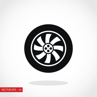 tekerlek vektör simgesi