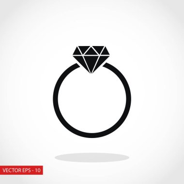 Yüzük simge vektör