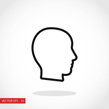 Kafa vektör simgesi