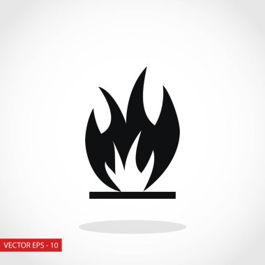 Yangın simge vektör