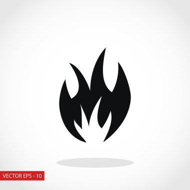 Yangın simge vektör