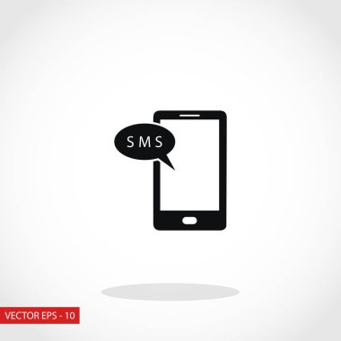 Akıllı telefon sms simgesi