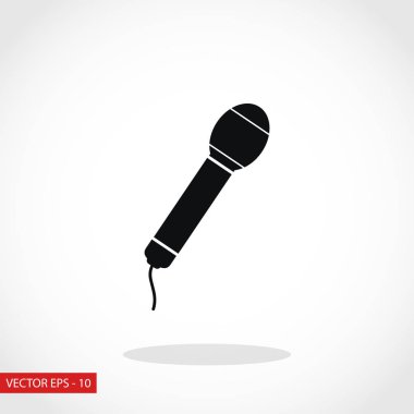 Mikrofon vektör simgesi