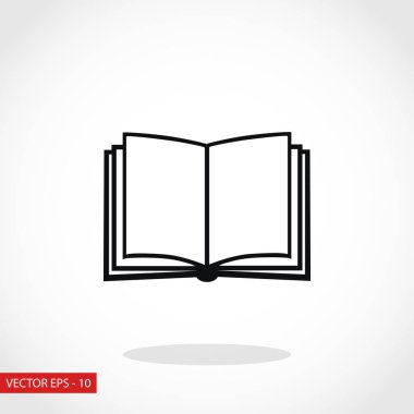 kitap simgesi beyaz arkaplanda izole edildi