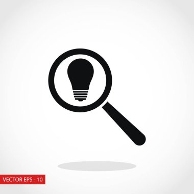 mikroskop ve ampul simgesi