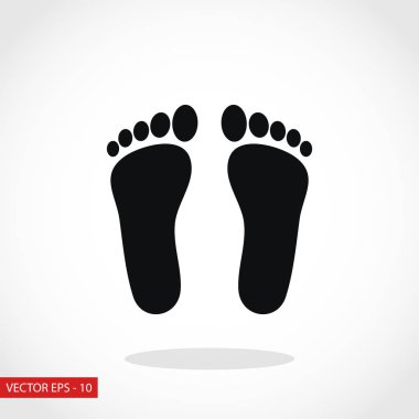 Ayak vektör simgesi