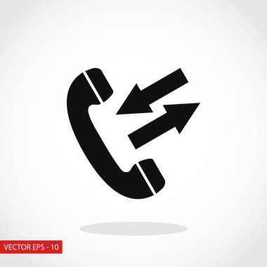 siyah bir telefon simgesi