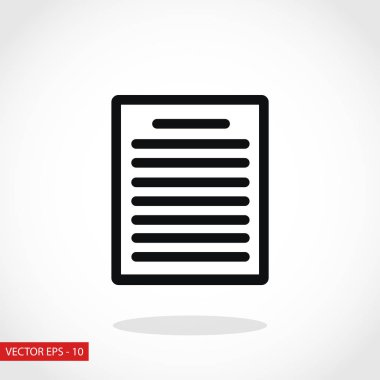 Kağıt simge vektör