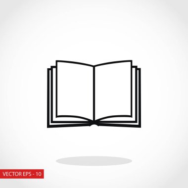 kitap simgesi beyaz arkaplanda izole edildi