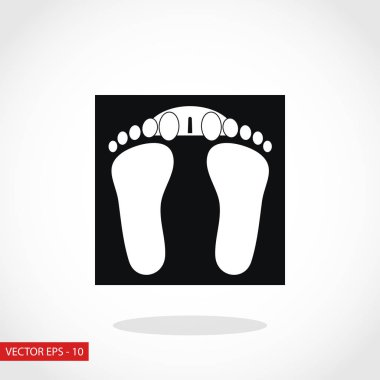 ayak izleri simge vektör