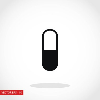 Kapsül Vektör Simgesi