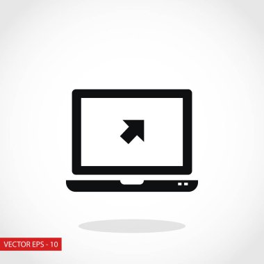 vektör monitör simgesini