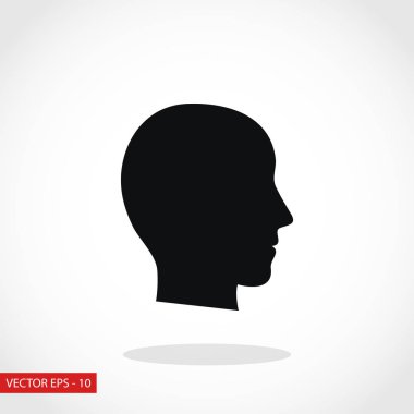 Kafa vektör simgesi