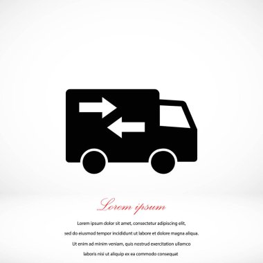 Teslimat vektör simgesi