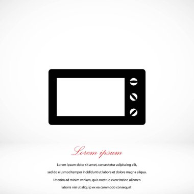 mikrodalga fırın vektör simgesi