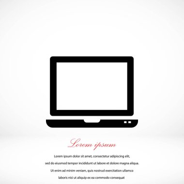 vektör monitör simgesini