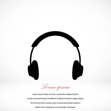 Kulaklık simge vektör