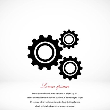 dişli simge vektör