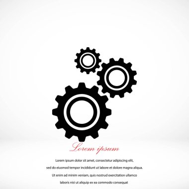 dişli simge vektör