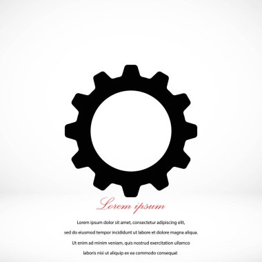 dişli simge vektör