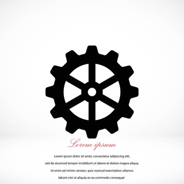 dişli simge vektör