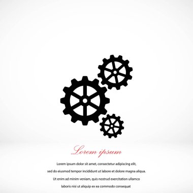 dişli simge vektör