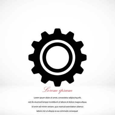 dişli simge vektör