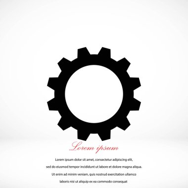 dişli simge vektör