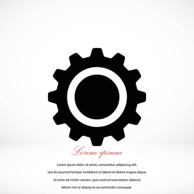 dişli simge vektör