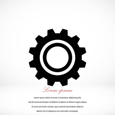 dişli vektör simgesi