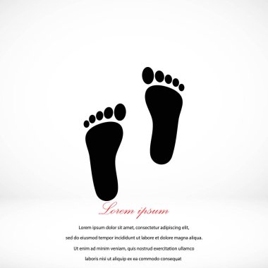 Ayak vektör simgesi