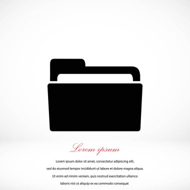 klasör simge vektör