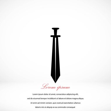 kılıç simge vektör