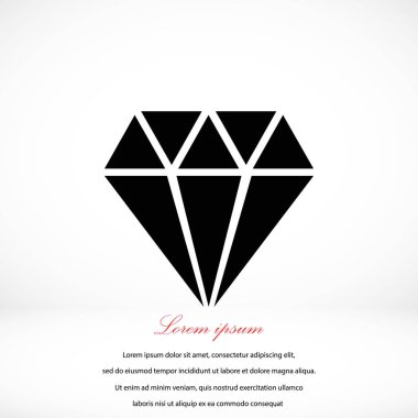 Elmas vektör simgesi