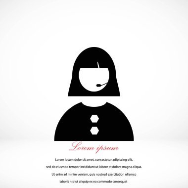 Kadının yüz simgesi